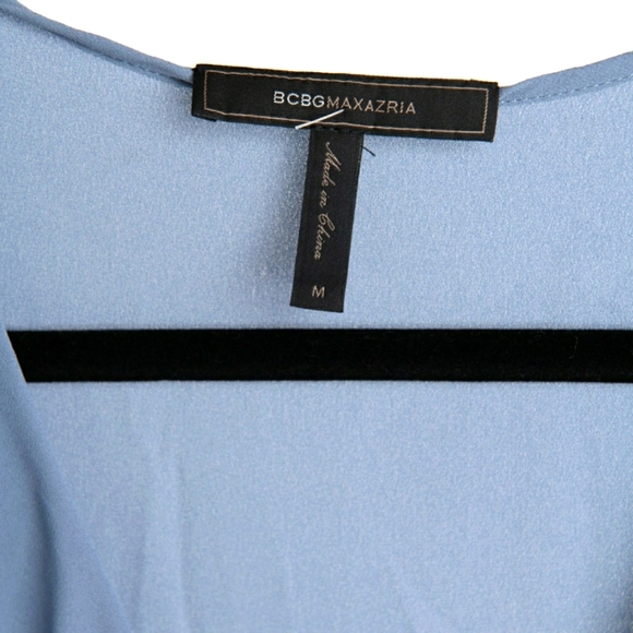 BCBGMAXARZIA Sheer Blue Dress - Picture 3 of 4